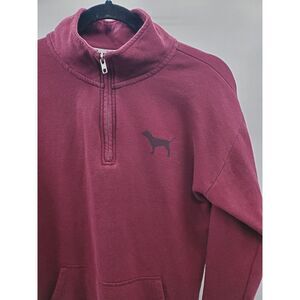 Victoria's Secret PINK Quarter Pullover Maroon Size‎ XS